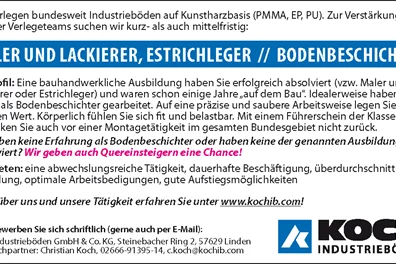 stellenanzeige bodenbeschichter